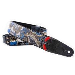 RightOn! HOKKAIDO Black Guitar Strap
